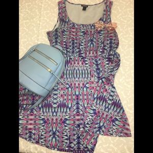 Multi-Colored Geometric Torrid Dress